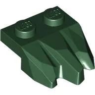 Plate Special 2 x 3 with Rocks / Dark Green