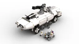 Space Force Lunar Tank with functional cannon