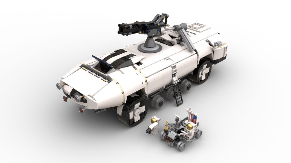 Lego Space Force Lunar Tank with functional cannon