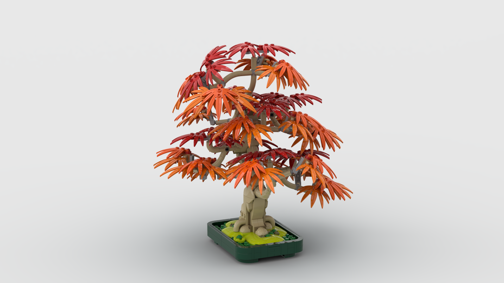 Lego MOD - Japanese Maple Tree - Fall - bushier