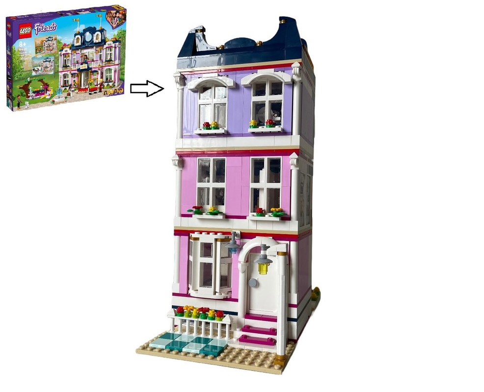 Lego 3 Storey Town House Modular 41684 Alternate build