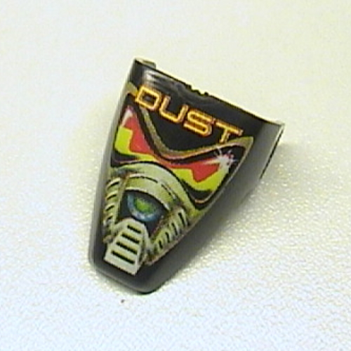Lego Large Figure Visor / Limb Cover, Armour with Dust Print / Black