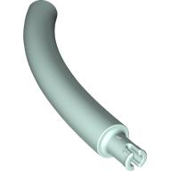 Lego Animal Body Part / Plant, Tail / Neck / Branch / Trunk, Middle Section with Pin, Square Pin Hole / Light Aqua