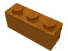 Brick 1 x 3 / Dark Orange