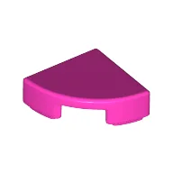 Tile Round 1 x 1 Quarter / Dark Pink