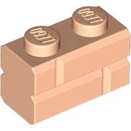 Brick Special 1 x 2 with Masonry Brick Profile / Light Nougat