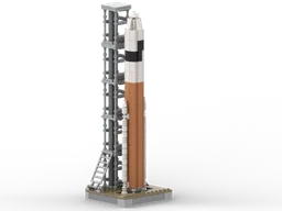 Ares V with launchpad
