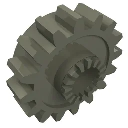 Technic Gear 16 Tooth with Clutch [Toothed] / Dark Gray