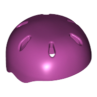 Lego Helmet, Sports, with Vent Holes [Plain] / Magenta
