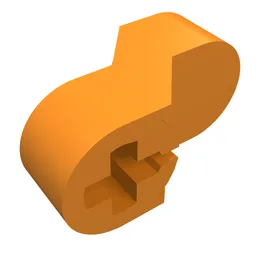 Technic Engine Crankshaft Center / Orange