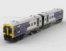 Class 158 Two Carriage DMU Train In East Midlands Railway Livery
