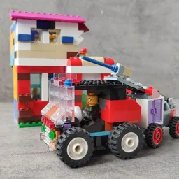 10715 FIRE STATION and FIRE TRUCK