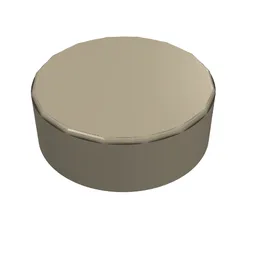 Tile Round 1 x 1 / Dark Tan