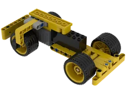 FLL Submerged Yellow Wind-Up Car High Blocks