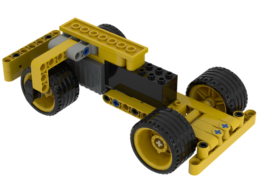 Lego FLL Submerged Yellow Wind-Up Car High Blocks