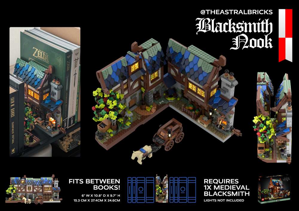 Lego Medieval Blacksmith Nook
