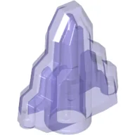 Rock 1 x 2 Crystal Stepped / Trans-Purple