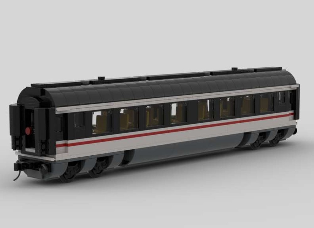 Lego Intercity 125 "Swallow" livery standard coach with interior seating