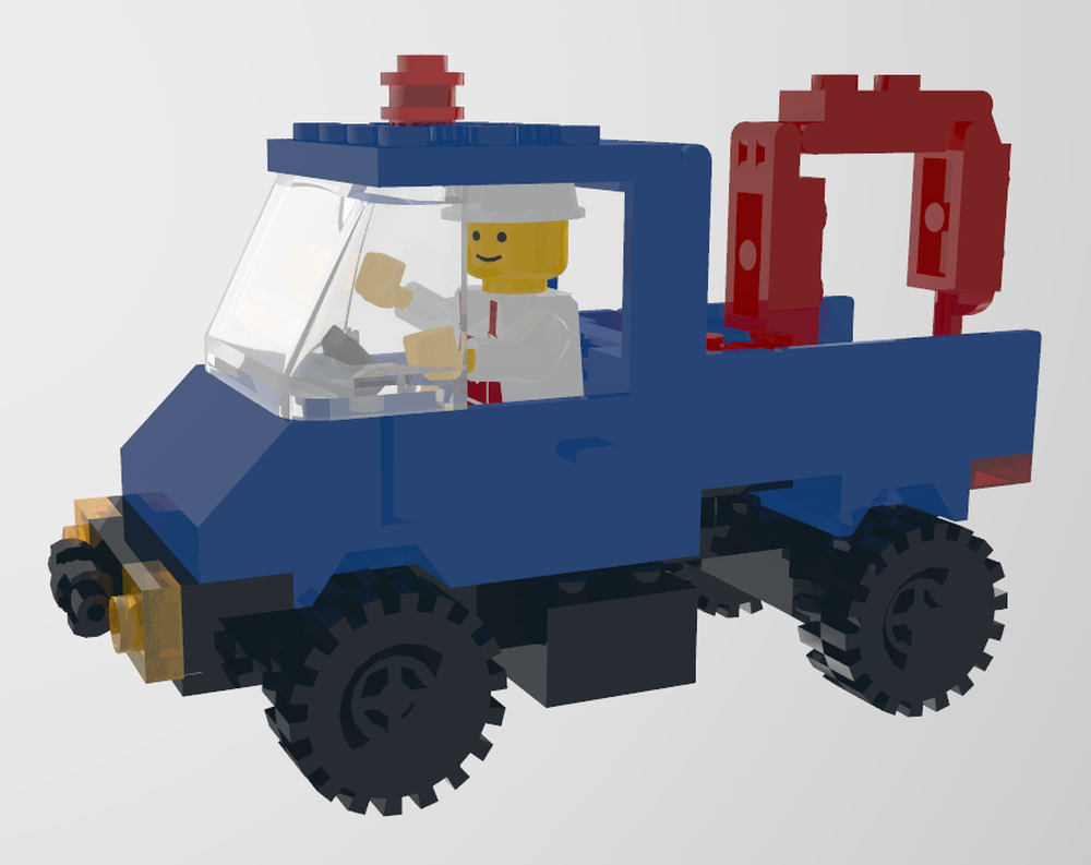 Lego Unimog with crane, 4.5-wide