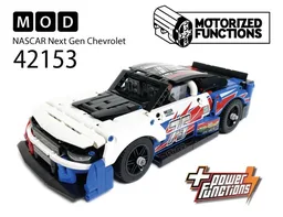 42153 NASCAR Next Gen Chevrolet Camaro ZL1 RC MOD for Power Function Motors