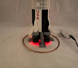 Saturn V stand and Engine Lights
