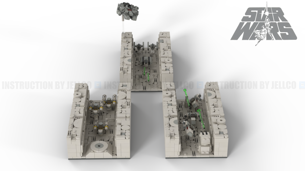 Lego Episode IV Micro Diorama : Deathstar trench run
