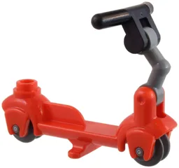 Kick Scooter with Dark Bluish Gray Wheels, Dark Bluish Gray Steering Link, and Black Handlebars (36273 / 3464 / 93609 / 30031)