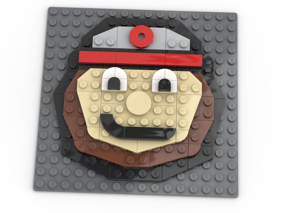 Lego The Ohio State University's Brutus Buckeye Brick Sketch