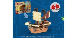 75636: Pirate King's Merry Voyage & Windmill Village Hut