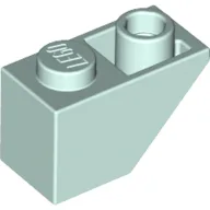 Brick Sloped Inverted 45° 2 x 1 / Light Aqua