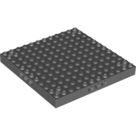 Lego Brick Special 12 x 12 with 3 Pin Holes on Each Side and Axle Holes in Corners