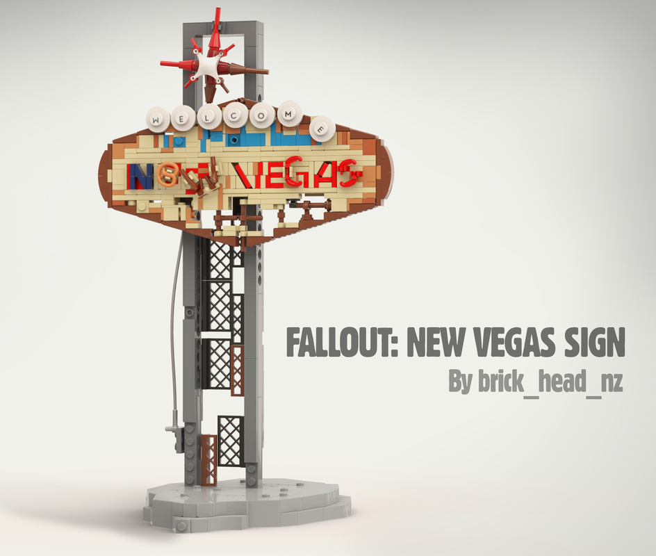 Lego Fallout: New Vegas Sign
