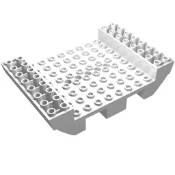 Boat Hull Section, Small Middle 8 x 12 / White