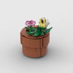 Tiny Potted Snail Plant