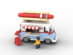 40681 Modification- Retro Food Truck with HOTDOG!!