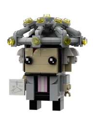 Doc Brown 1955 "Mind reading helmet" Brickheadz