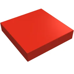 Tile 2 x 2 without Groove / Red