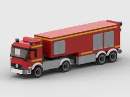 Mercedes Feuerwehr mit Sattelauflieger Schaummittel