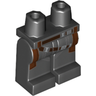 Lego Hips and Black Legs with Belts, Straps, Pockets (Gamora) / Black