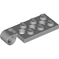 Lego Hinge Plate 2 x 4 with Pin Hole with 3 Holes - Top / Light Bluish Gray