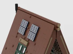 Ridge Beam and solar for A-Frame Cabin
