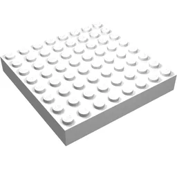 Brick 8 x 8 / White