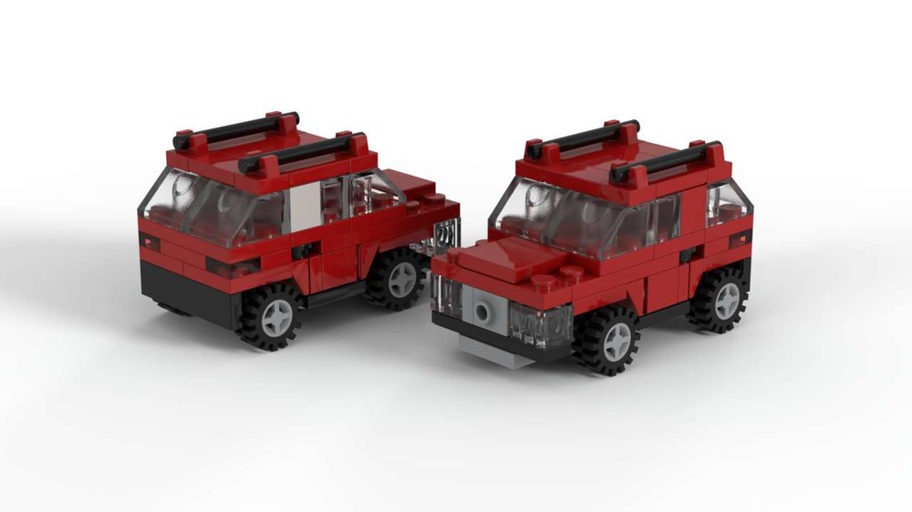 Lego Fiat Panda 4x4 - minifig scale