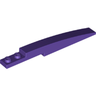 Lego Brick Curved 10 x 1 [Symmetric Inside Ridges] / Dark Purple