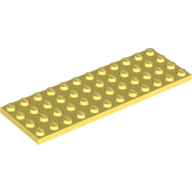 Lego Plate 4 x 12 / Bright Light Yellow