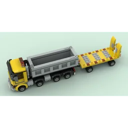 Construction Tipper With Trailer