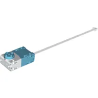 Motor, Large Angular, SPIKE, White Housing, White Wire / Medium Azure