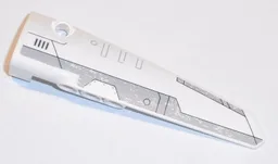 Technic, Panel Fairing # 5 Long Smooth, Side A with Light Bluish Gray Stripes Pattern (Sticker) - Set 31313