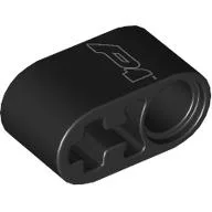 Technic Beam 1 x 2 Thick with Pin Hole and Axle Hole with Silver 'P1' Print