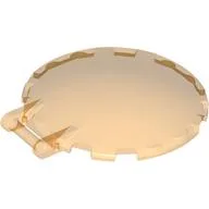 Dish 6 x 6 Inverted - No Studs with Handle / Trans-Orange